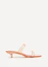 Linzi Shade Nude Jelly Heeled Sandals - Size 5 Image 2