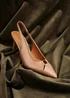 Linzi Lowrie Camel Faux Leather Court Heels - 5 Image 1