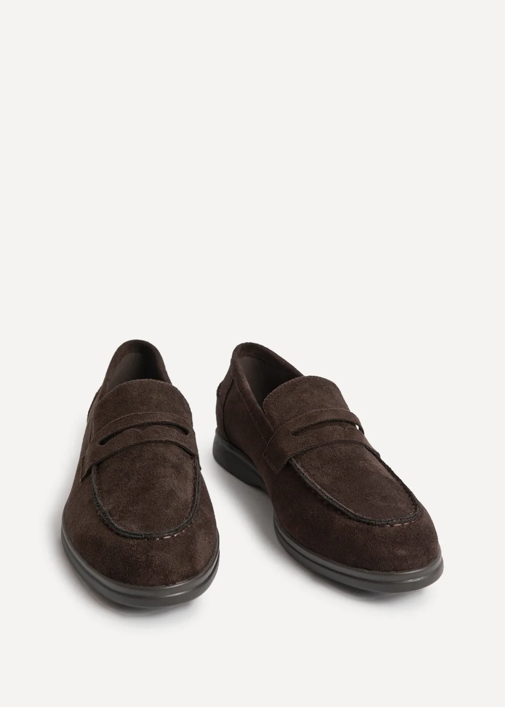 Linzi Review Brown Faux Suede Classic Loafer - 6 Image 3