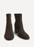 Linzi Orlando Grey Block Heeled Ankle Boots - 6 Image 3