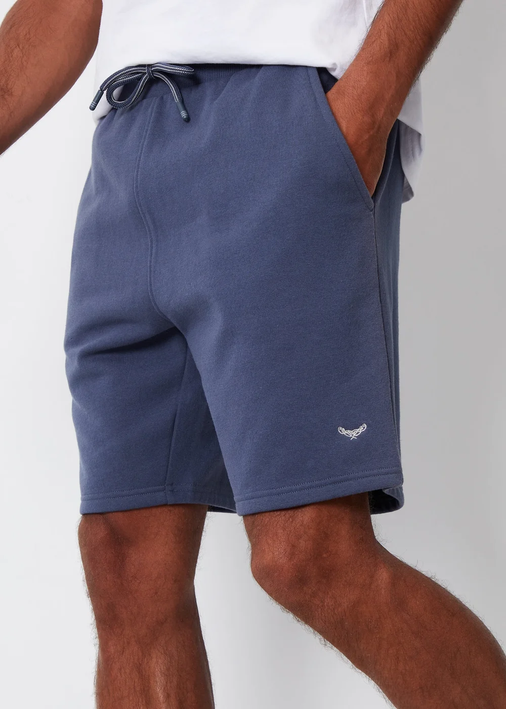 Threadbare Blue Sweat Shorts - L Image 3