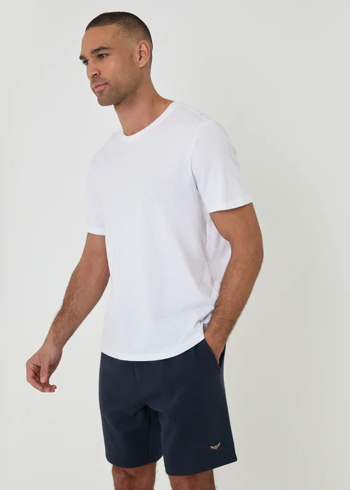 Threadbare Navy Sweat Shorts - M Image 3