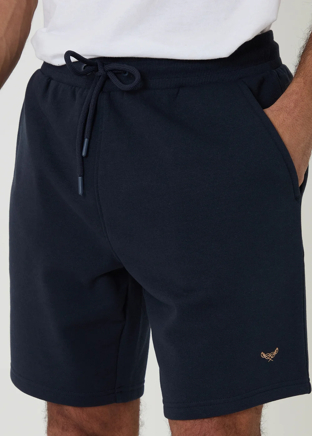 Threadbare Navy Sweat Shorts - M Image 4