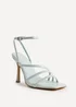 Linzi Scarlett Pale Blue Faux Leather Strappy Heels - 4 Image 5
