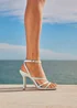 Linzi Scarlett Pale Blue Faux Leather Strappy Heels - 4 Image 6