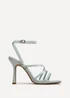 Linzi Scarlett Pale Blue Faux Leather Strappy Heels - 4 Image 2