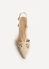 Linzi Cadence Nude Handwoven Court Heels - 8 Image 4