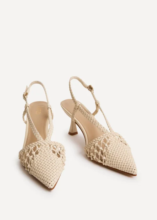 Linzi Cadence Nude Handwoven Court Heels - 8 Image 3