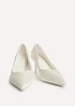 Linzi Classic Bridal Ivory Satin Court Heels - 8 Image 3