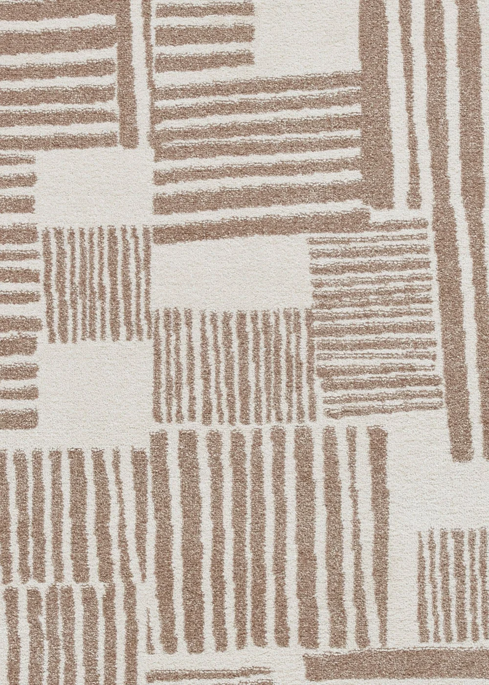 Catherine Lansfield Blocks Natural Rug 80 x 150cm - 80 x 150 Image 3