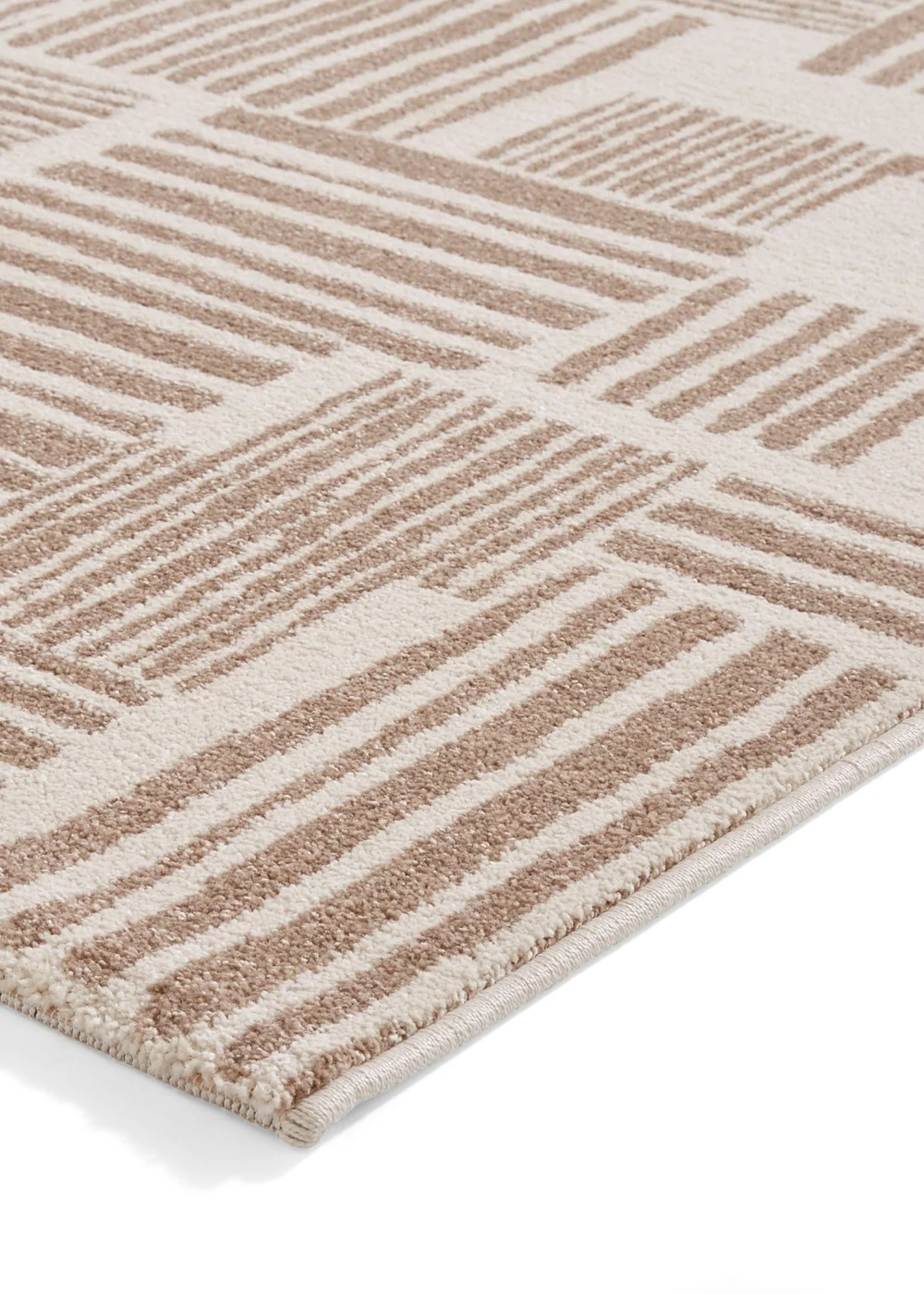 Catherine Lansfield Blocks Natural Rug 80 x 150cm - 80 x 150 Image 4