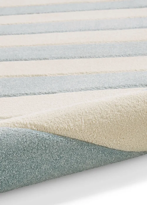 Catherine Lansfield Cove Stripe Blue Rug 120 x 170cm - 80 x 150 Image 5
