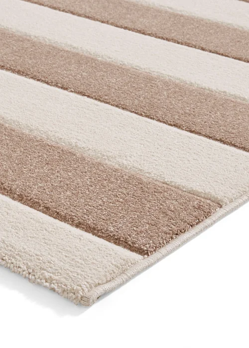 Catherine Lansfield Cove Stripe Natural Rug 120 x 170cm - 80 x 150 Image 4