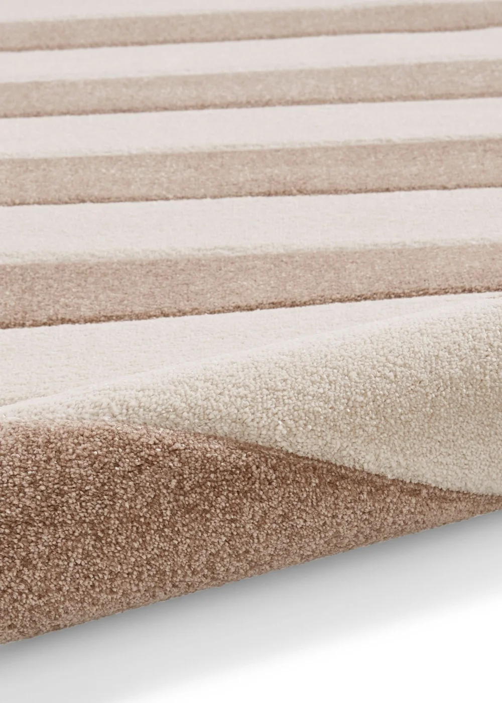 Catherine Lansfield Cove Stripe Natural Rug 120 x 170cm - 80 x 150 Image 5