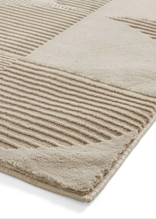 Catherine Lansfield Retro Circles Natural Washable Rug 160 x 230cm - 80 x 150 Image 4
