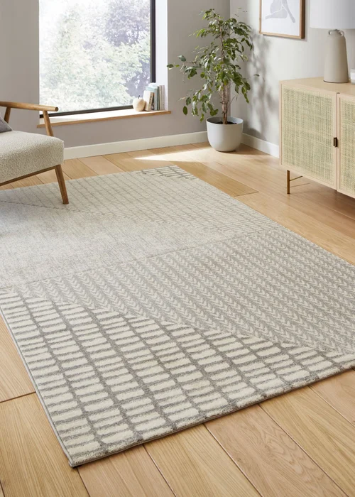 Catherine Lansfield Larsson Grey Rug 120 x 170cm - 80 x 150 Image 1