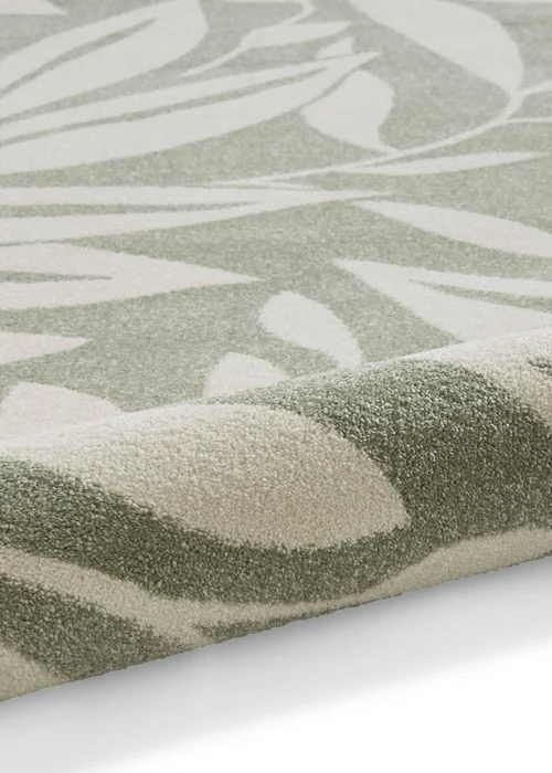 Catherine Lansfield Sorrel Leaves Sage Green Rug 160 x 230cm - 120 x 170 Image 5