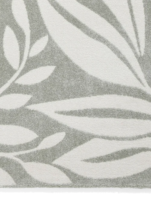 Catherine Lansfield Sorrel Leaves Sage Green Rug 160 x 230cm - 120 x 170 Image 3