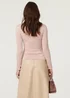 Izabel London Stone Long Sleeve Slim Scoop Neck Top - 10 Image 2