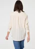 Izabel London White Embroidery Textured Long Sleeve Shirt - 10 Image 2