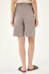 Roman Taupe Drawcord Detail Pocket Stretch Shorts - 16 Image 3