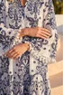 Roman Navy Embroidery Bead Detail Smock Dress - 18 Image 4