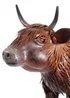Premier Decorations Standing Highland Cow Metal Garden Sculpture 38cm - One Size Image 2