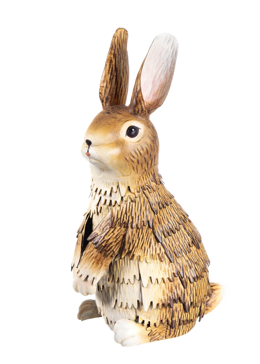 Premier Decorations Standing Bunny Metal Garden Sculpture 25cm - One Size Image 1