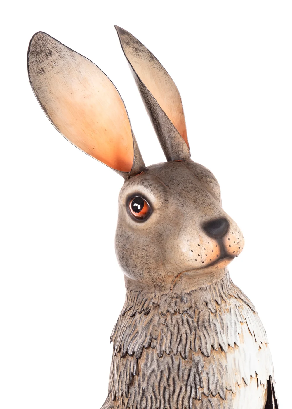 Premier Decorations Standing Rabbit Metal Garden Sculpture 47cm - One Size Image 2
