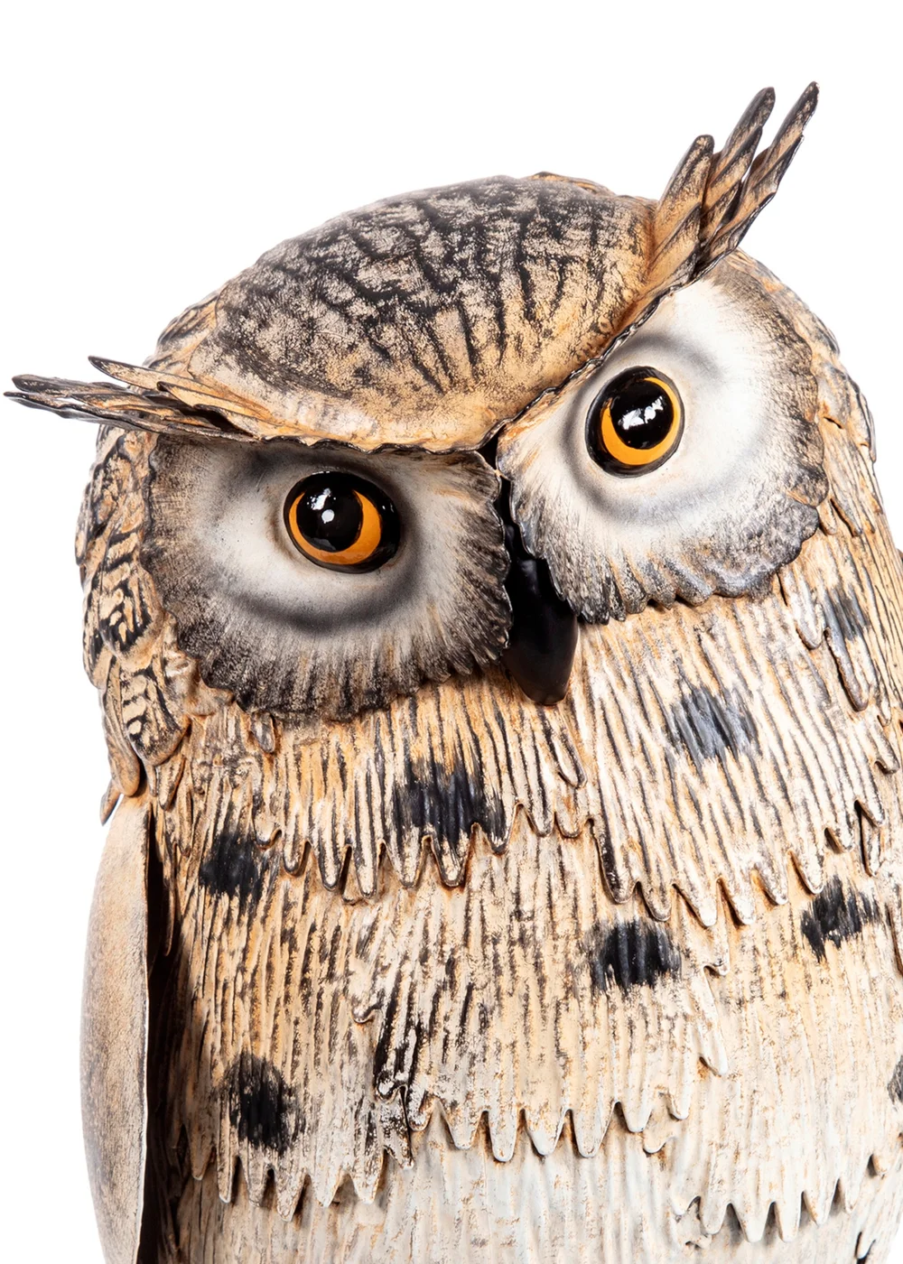 Premier Decorations Standing Owl Metal Garden Sculpture 22.5cm - One Size Image 2