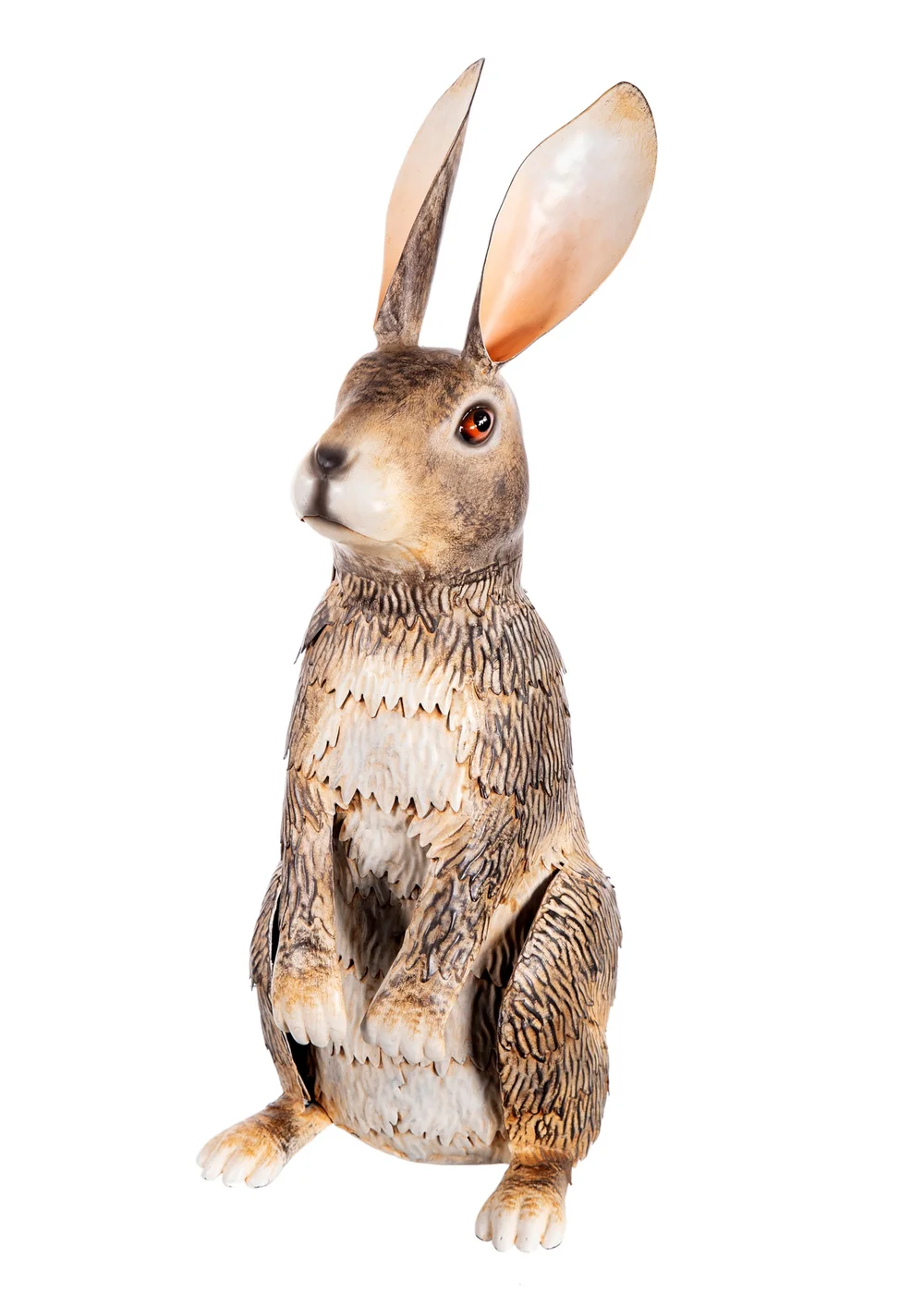 Premier Decorations Standing Rabbit Metal Garden Sculpture 41.5cm - One Size Image 1