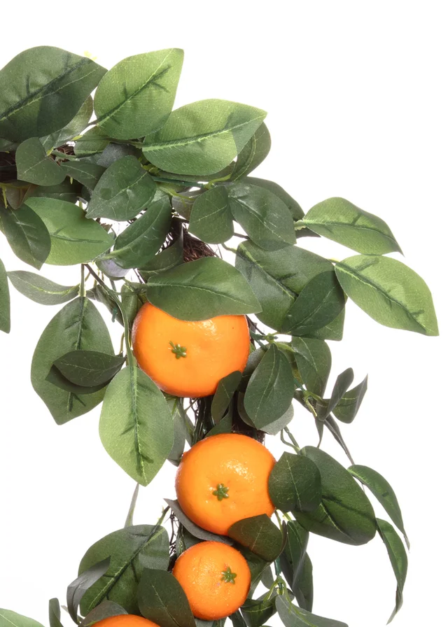 Premier Decorations Artificial Orange Tree Wreath 45cm