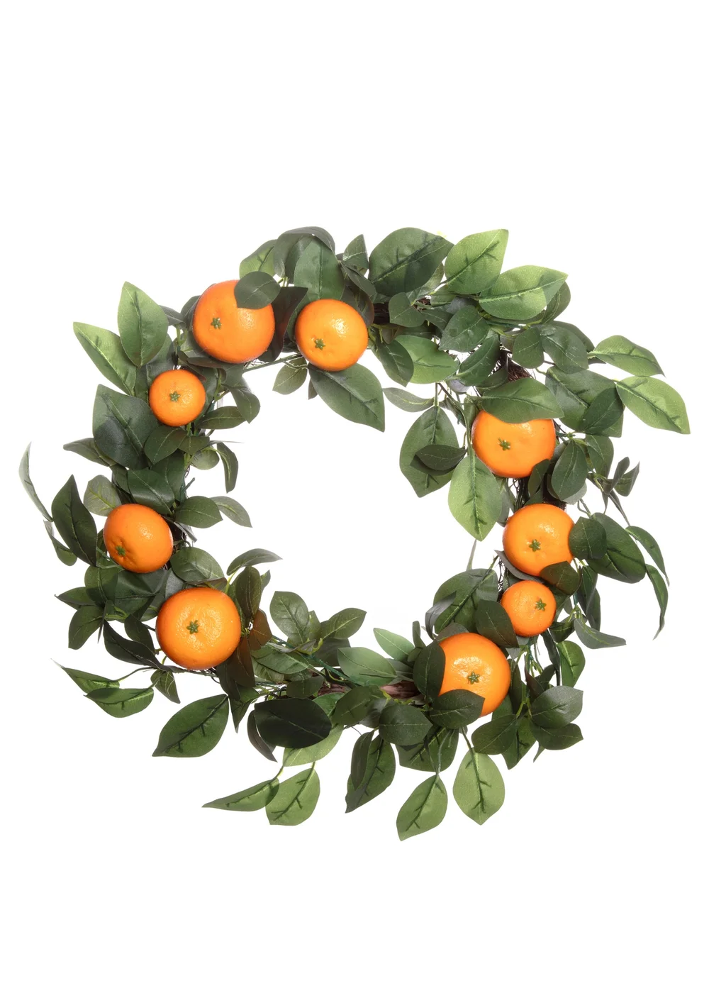 Premier Decorations Artificial Orange Tree Wreath 45cm - One Size Image 1