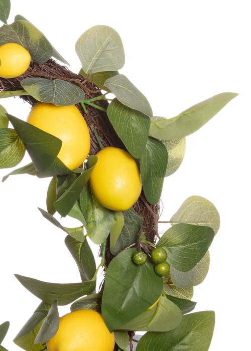 Premier Decorations Artificial Lemon Tree Wreath 45cm - One Size Image 2