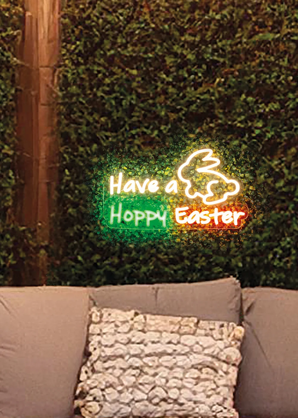 Premier Decorstions LED Neon Have a Happy Easter Sign - One Size Image 3