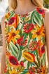Roman Green Floral Fruit Print Shell Top - 16 Image 4