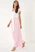 Roman Light Pink Colour Block V-Neck Stretch Jumpsuit - 12 Image 1