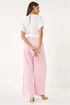 Roman Light Pink Colour Block V-Neck Stretch Jumpsuit - 12 Image 3