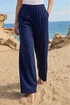 Roman Navy Crepe Elasticated Waist Trouser - 18 Image 3