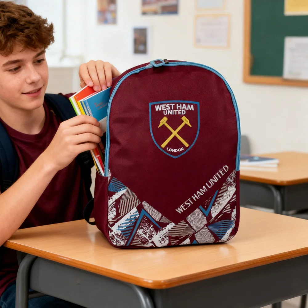Hy-Pro West Ham United Vector Large Backpack - One Size Image 6