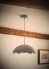 ValueLights Millie Blue Flower Scallop Ceiling Pendant - One Size Image 2