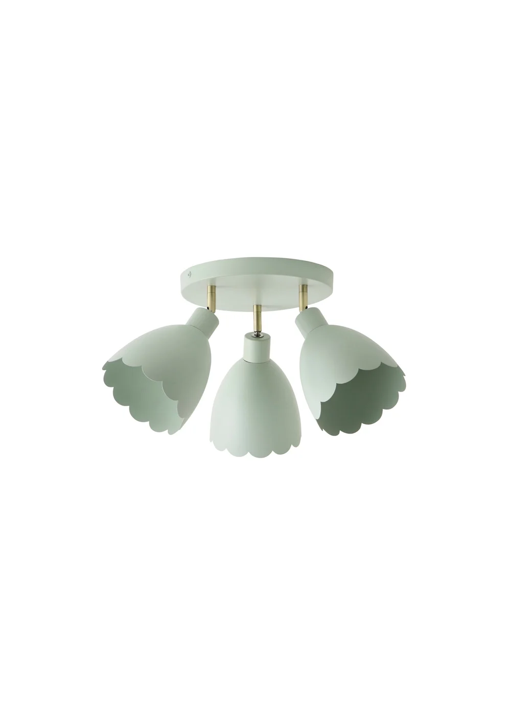 ValueLights Millie Sage Green Flower Scallop 3 Way Spotlight - One Size Image 5