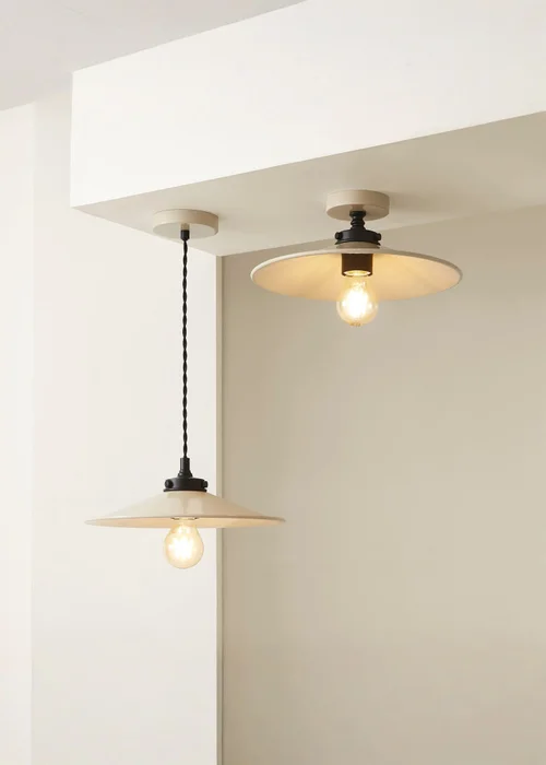 ValueLights Hampstead Natural Flush Ceiling Light - One Size Image 4