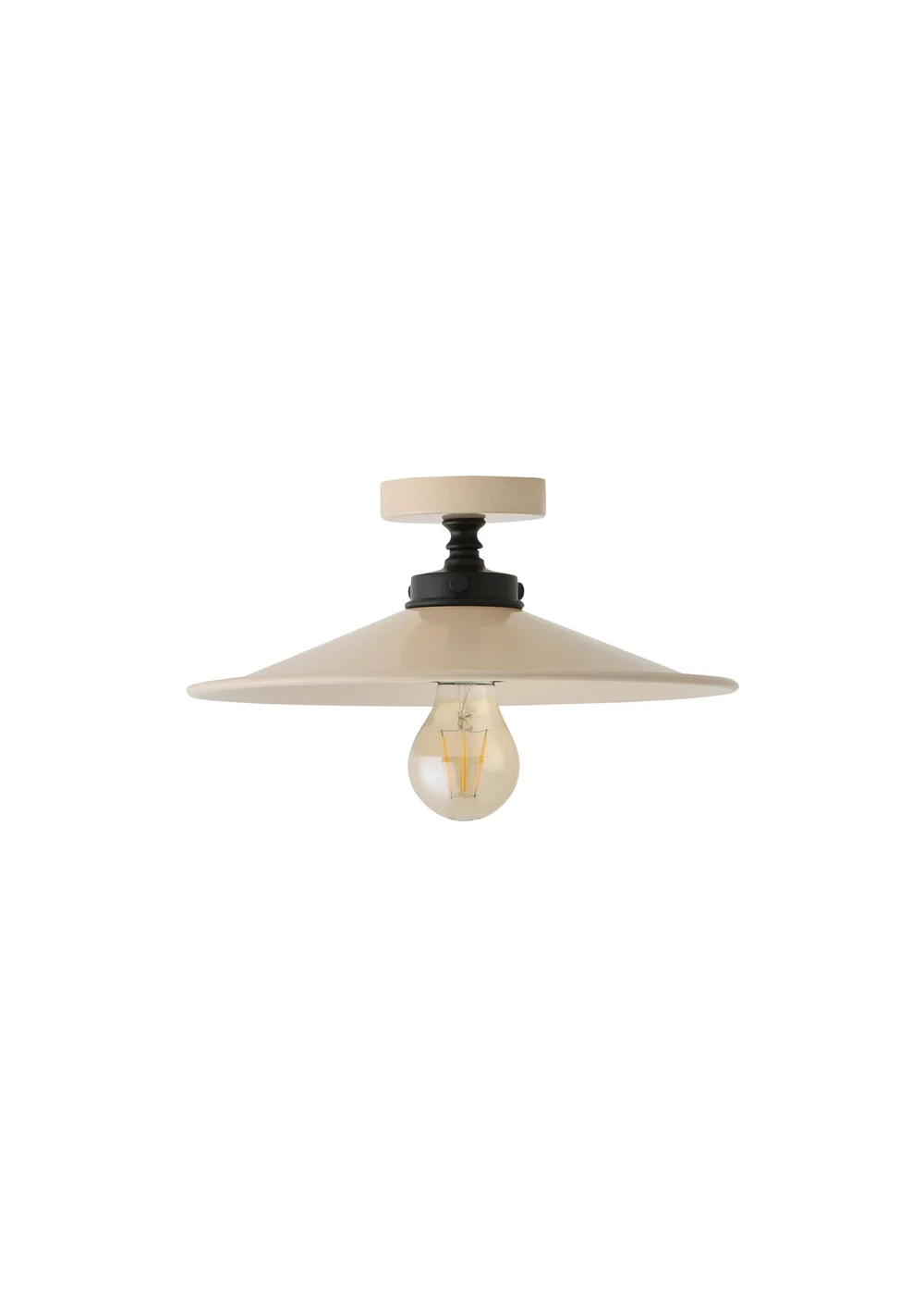 ValueLights Hampstead Natural Flush Ceiling Light - One Size Image 5