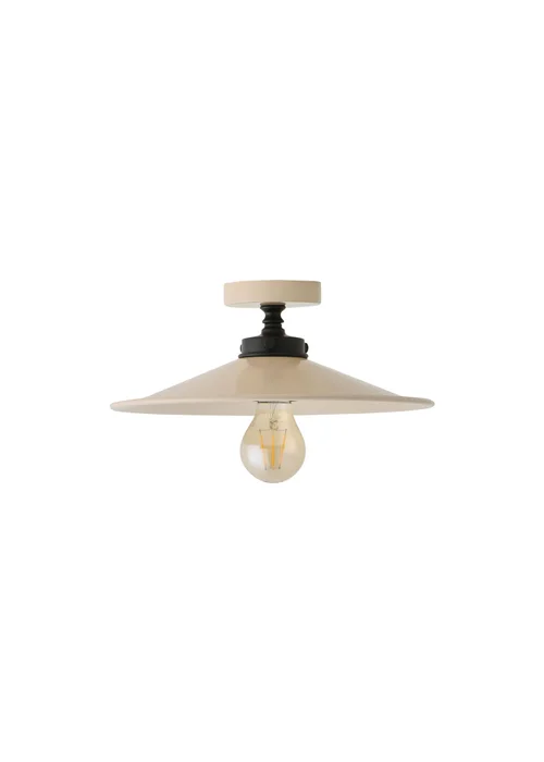 ValueLights Hampstead Natural Flush Ceiling Light - One Size Image 5