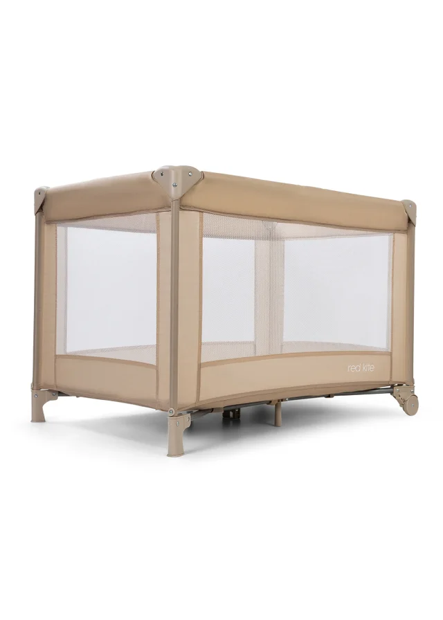 Red Kite Sleeptight Travel Cot - Biscotti
