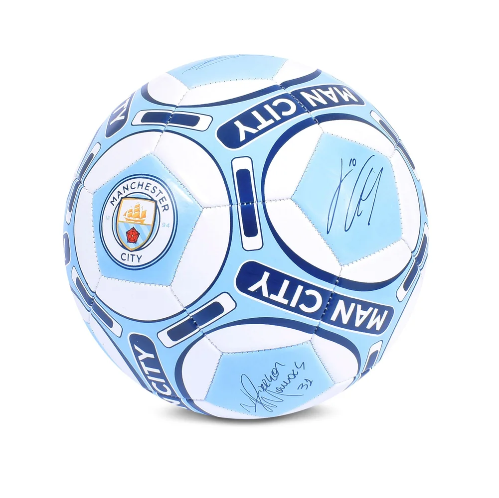 Hy-Pro Manchester City FC Signature Size 5 Football Gift Set - One Size Image 3