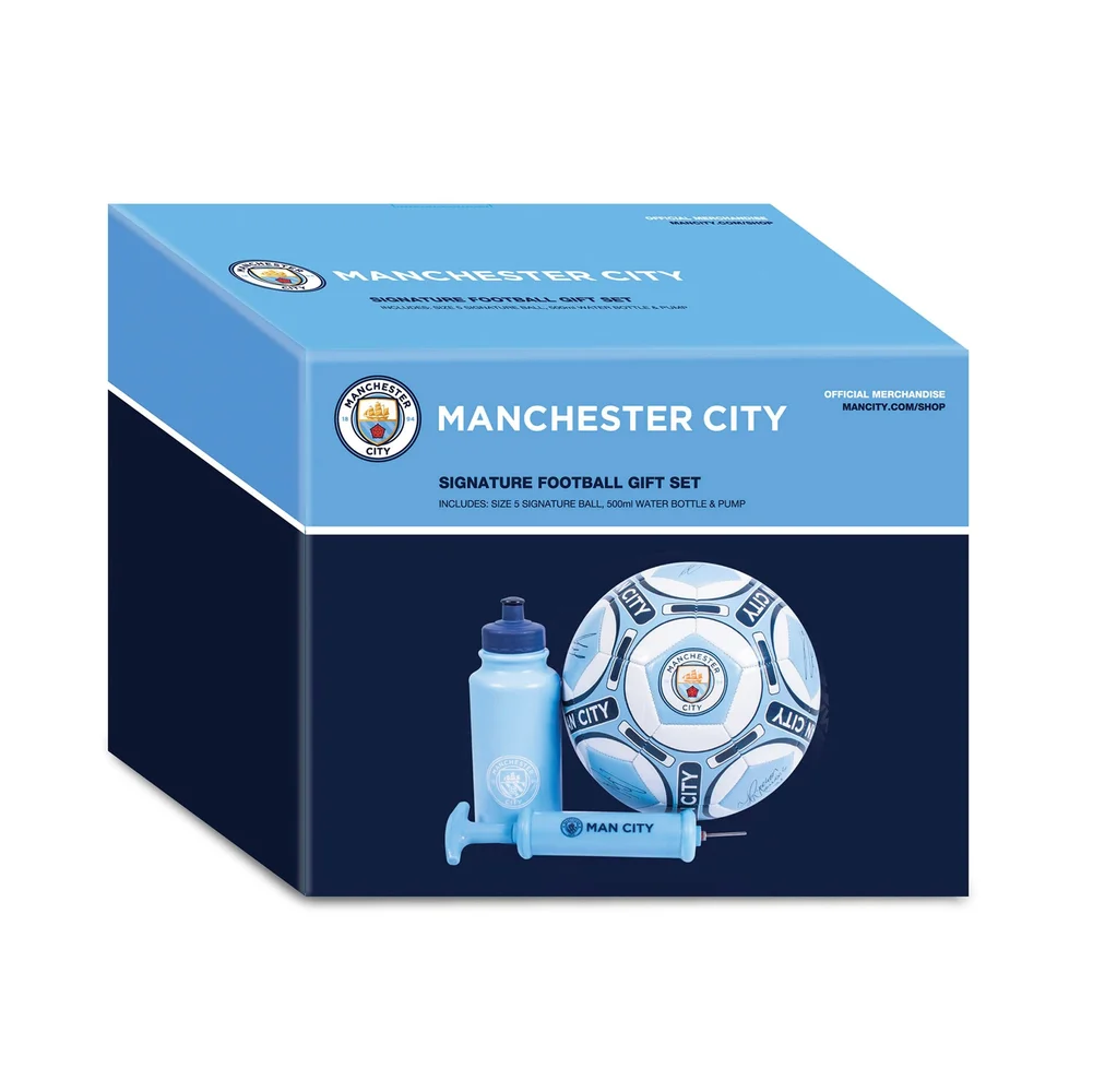 Hy-Pro Manchester City FC Signature Size 5 Football Gift Set - One Size Image 5