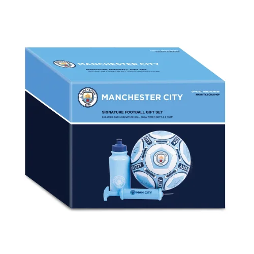Hy-Pro Manchester City FC Signature Size 5 Football Gift Set - One Size Image 5