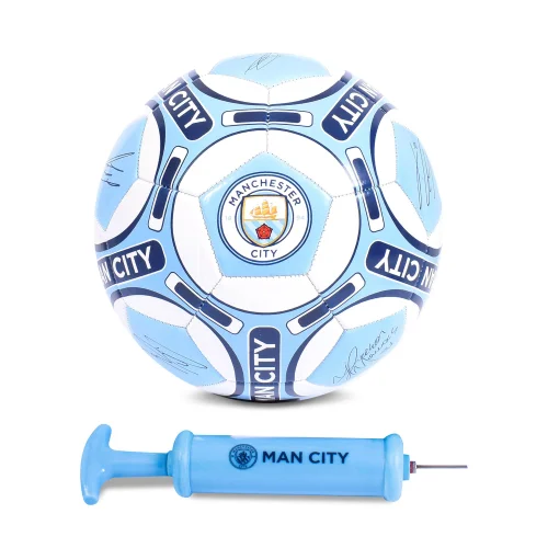 Hy-Pro Manchester City FC Signature Size 5 Football Gift Set - One Size Image 2